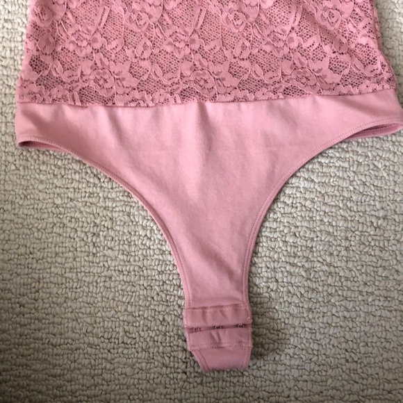 pink lace body suit - Picture 3 of 5